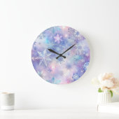 Dreamy Galaxy Star Wall Clock Große Wanduhr (Zuhause)