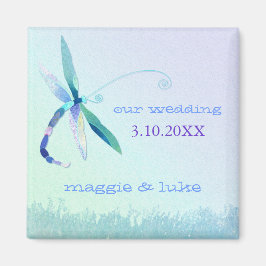 Dreamy Garden Dragonfly Hochzeit Einladung Magnet