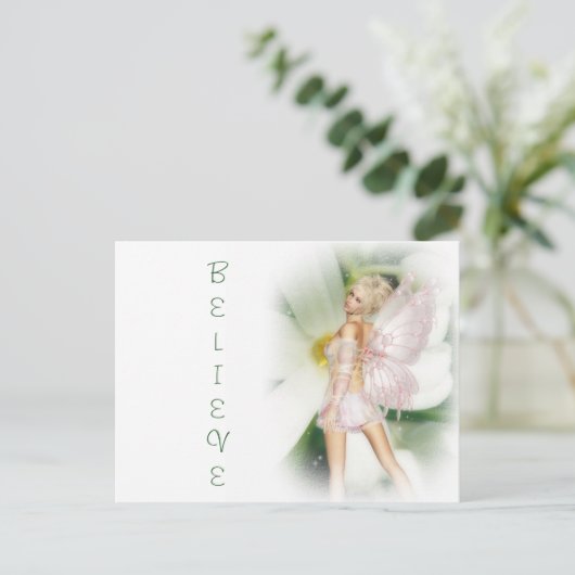 Dreamy Garden Fee Postkarte (Stehend Vorderseite)