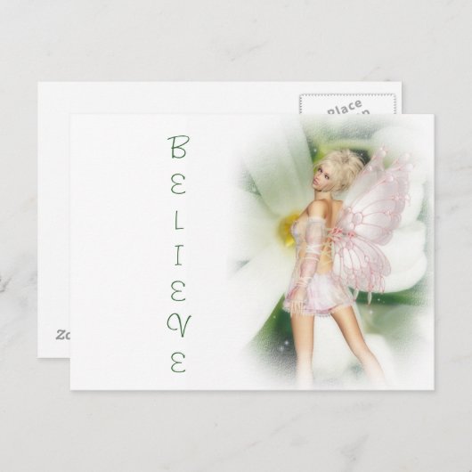 Dreamy Garden Fee Postkarte (Vorne/Hinten)
