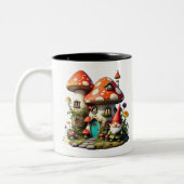 "Dreamy Garden Scene" Zweifarbige Tasse (Links)