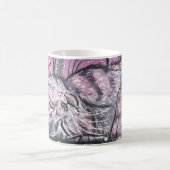 Dreamy Garden Snooze Katze Aquarelle Kaffeetasse (Mittel)