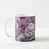 Dreamy Garden Snooze Katze Aquarelle Kaffeetasse (Links)