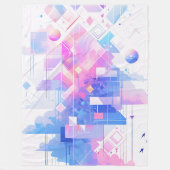 Dreamy Geometric Skyscape Fleecedecke (Vorderseite)