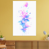 Dreamy Geometric Skyscape Leinwanddruck (Insitu (Wohnzimmer))