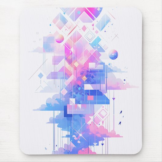 Dreamy Geometric Skyscape Mousepad (Vorne)