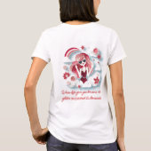 Dreamy Girl in Liebe mit Leben T-Shirt (Rückseite)