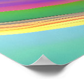 Dreamy Girl mit Rainbow Lights Poster (Ecke)