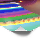 Dreamy Girl mit Rainbow Lights Poster (Ecke)