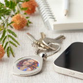 Dreamy Girl mit Rainbow Lights Schlüsselanhänger (Seite)