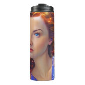 Dreamy Girl mit Rainbow Lights Thermosbecher (Vorderseite)