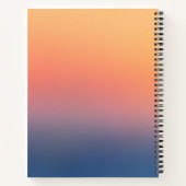 Dreamy Girl with Butterflies - Colorful Notebook Notizblock (Rückseite)