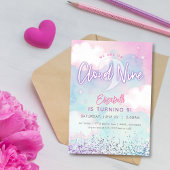 Dreamy Girly on Cloud 9. Geburtstag Einladung