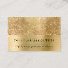 Dreamy Glitzy Gold Sparkle Visitenkarte