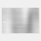 Dreamy Glitzy Silver Sparkle Geschenkpapier Set (Vorderseite 2)