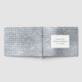 Dreamy Glitzy Silver Sparkle Wedding Gästebuch (Voll)
