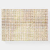 Dreamy Glitzy White Glam Sparkle Wedding Gästebuch (Rückseite)