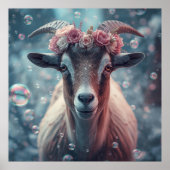 Dreamy Goat Art Poster (Vorne)