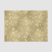 Dreamy Gold Bokeh Confetti Seidenpapier (Vorderseite)