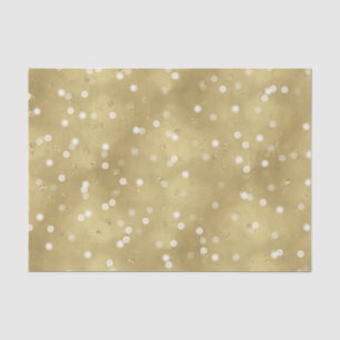 Dreamy Gold Bokeh Confetti Seidenpapier