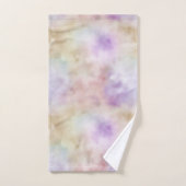Dreamy Gold Lila Ombre Badhandtuch Set (Handtuch)