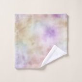 Dreamy Gold Lila Ombre Badhandtuch Set (Waschlappen)