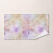 Dreamy Gold Lila Ombre Badhandtuch Set (Handtuch)