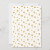 Dreamy Gold Starry Sky Sleeping Animals Dusche Einladung (Rückseite)