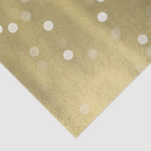 Dreamy Gold und White Confetti Bokeh Wedding Seidenpapier (Detail)