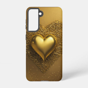 Dreamy Golden Heart Samsung Mobile Case Galaxy Hülle