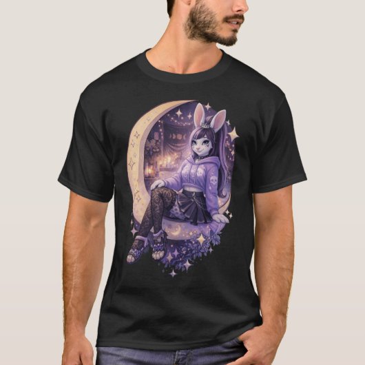 Dreamy Goth Bunny T-Shirt (Vorderseite)