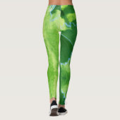 Dreamy Green Vine Blätter Leggings (Rückseite)