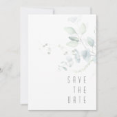 Dreamy Green Wedding Green/Blue ID817 Save The Date (Vorderseite)