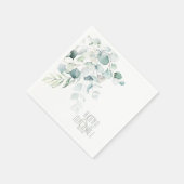 Dreamy Green Wedding V1 Green/Blue ID817 Serviette (Ecke)