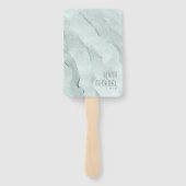 Dreamy Greenery Hochzeit Zeremonie Green/Blue ID81 Fächer (Rückseite)