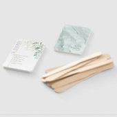 Dreamy Greenery Hochzeit Zeremonie Green/Blue ID81 Fächer (Non-assembled)