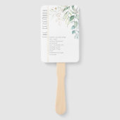 Dreamy Greenery Hochzeit Zeremonie Green/Blue ID81 Fächer (Vorderseite)