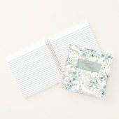 Dreamy Greenery Pattern Green/Blue ID817 Notizblock (Innenseite)