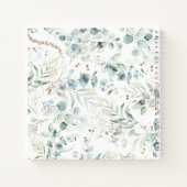 Dreamy Greenery Pattern Green/Blue ID817 Notizblock (Rückseite)