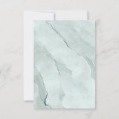 Dreamy Greenery Probe Dinner Green/Blue ID817 Einladung (Rückseite)