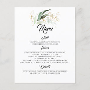 Dreamy Greenery und Eukalyptus Blätter Wedding Men Flyer
