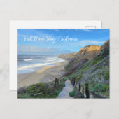 Dreamy Half Moon Bay Kalifornien Küste Postkarte (Vorne/Hinten)