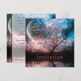 Dreamy Halloween Gothic Wedding Einladung