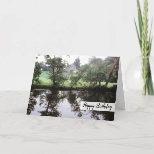 Dreamy Happy Birthday Princess Burg Landschaft Karte (Vorderseite)