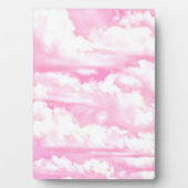 Dreamy Happy Pink Clouds Fotoplatte (Vorderseite)