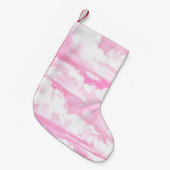 Dreamy Happy Pink Clouds Kleiner Weihnachtsstrumpf (Vorderansicht (hängend))