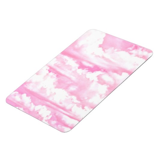 Dreamy Happy Pink Clouds Magnet (Linke Seite)
