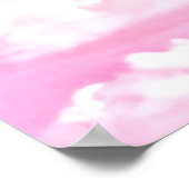 Dreamy Happy Pink Clouds Poster (Ecke)