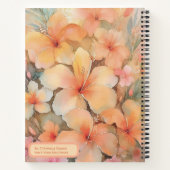 Dreamy Hawaiian Hibiskus Notebook Notizblock (Rückseite)