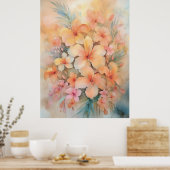 Dreamy Hawaiian Hibiskus Poster (Küche)
